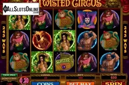 6. The Twisted Circus from Microgaming