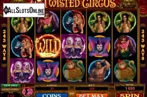 7. The Twisted Circus from Microgaming
