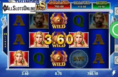 Win Screen 3. Thunder Of Olympus from Booongo