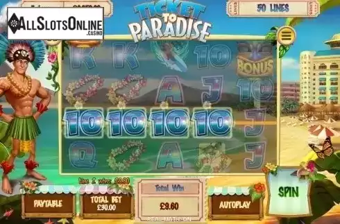 Win Screen. Ticket to Paradise from Asylum Labs Inc.