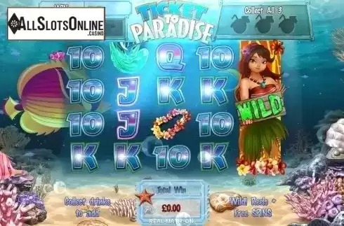 Free Spins Reels. Ticket to Paradise from Asylum Labs Inc.