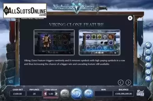 Clone Feature. Victorious Vikings from ReelNRG