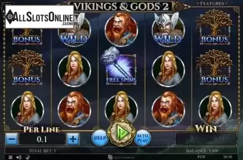 Reel Screen. Vikings and Gods 2 from Spinomenal