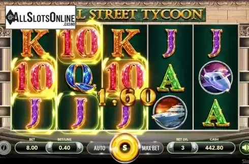 Win Screen. Wall Street Tycoon from SlotVision