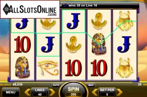 Win Screen 1. Wealth of the Nile from Spin Games