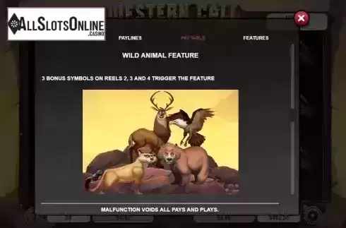 Wild animal feature screen
