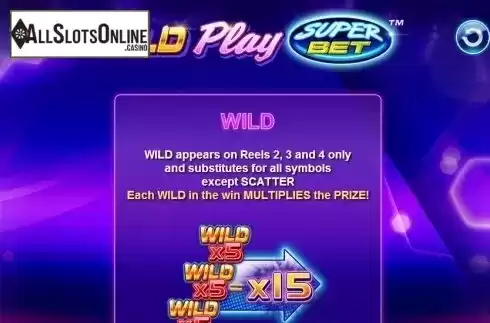 Paytable 1. Wild Play SuperBet from NextGen