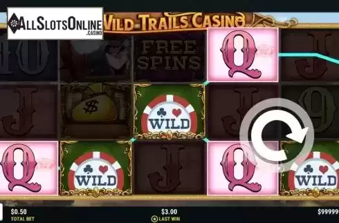 Win screen 2. Wild Trails Casino from Slot Factory