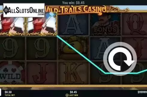 Win screen 3. Wild Trails Casino from Slot Factory