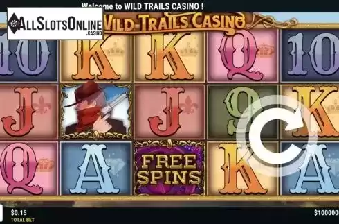 Reel Screen. Wild Trails Casino from Slot Factory