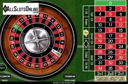 Game Screen 6. World Cup Roulette from Inspired Gaming