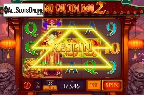 Respin Feature. Zhao Cai Jin Bao 2 from Playtech Origins