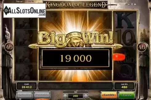 Big Win. Kingdom of Legend™ from Greentube