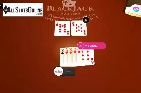 Win screen 2. Blackjack (FunFair) from FunFair