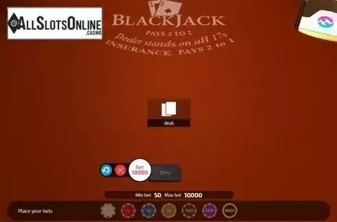 Reels screen. Blackjack (FunFair) from FunFair