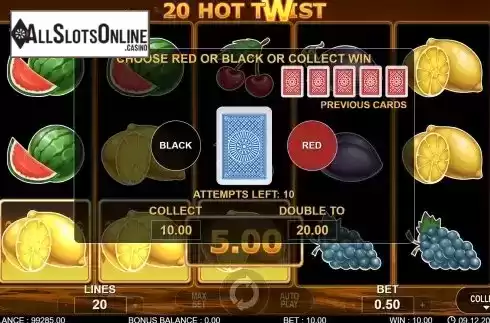 Gamble Double Up Screen