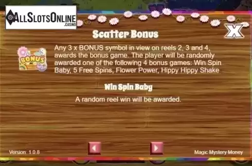 Scatter Bonus. Magic Mystery Money from Live 5