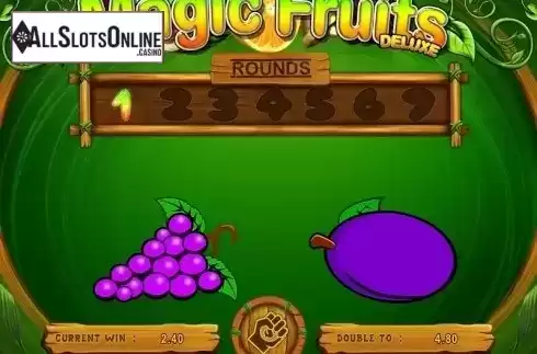 Gamble screen 1. Magic Fruits Deluxe from Wazdan