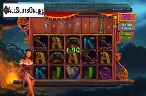 Free Spins Win Screen