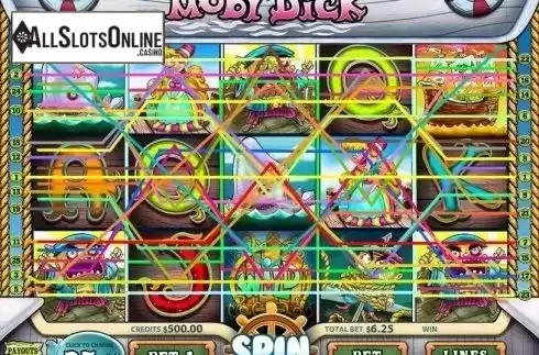 Game Workflow screen (Betway). Moby Dick (MultiSlot) from MultiSlot