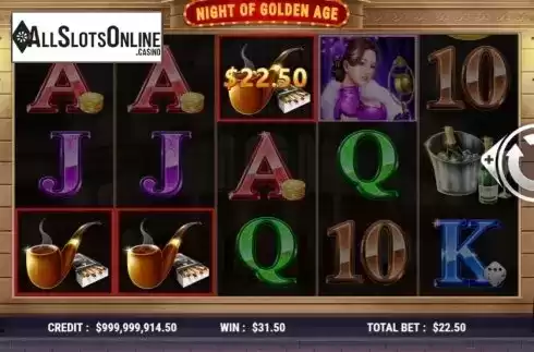 Win Screen 3. Night of Golden Age from Slot Factory