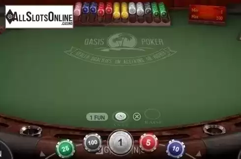 Game Screen 2. Oasis Poker (BGaming) from BGAMING