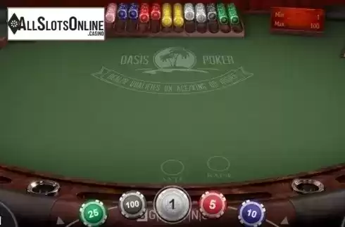 Game Screen 1. Oasis Poker (BGaming) from BGAMING