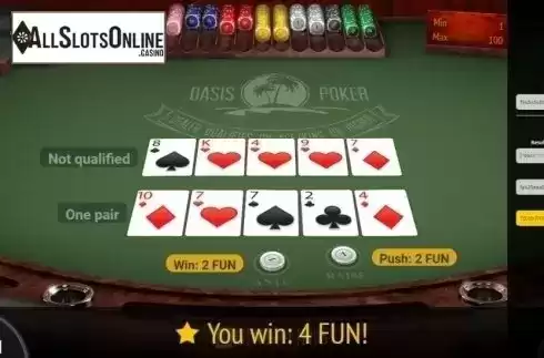 Provable Fairness. Oasis Poker (BGaming) from BGAMING