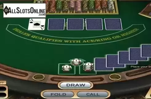 Game Screen. Oasis Poker (Betsoft) from Betsoft