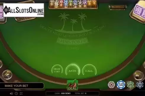 Reels screen. Oasis Poker Classic from Evoplay Entertainment