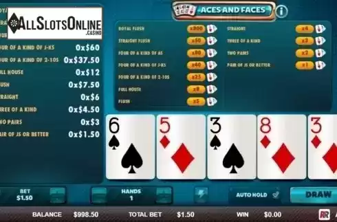 Game Screen 1. Aces & Faces (Red Rake) from Red Rake