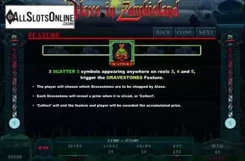 Screen7. Alaxe in Zombieland from Microgaming
