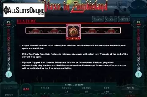 Screen5. Alaxe in Zombieland from Microgaming