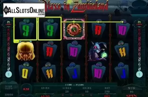 Screen9. Alaxe in Zombieland from Microgaming
