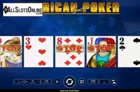 Game Screen 1. American Gold Poker from Wazdan