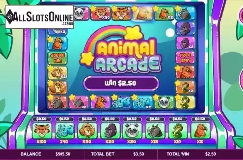 Wun screen 2. Animal Arcade from Arrows Edge