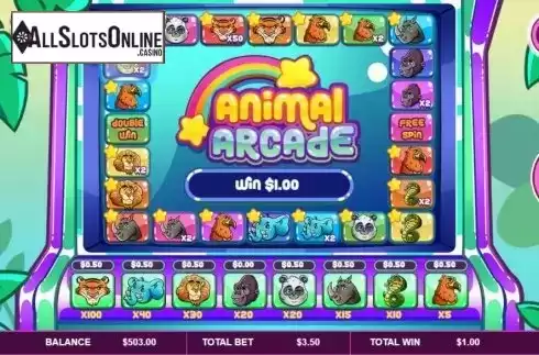 Win screen 3. Animal Arcade from Arrows Edge