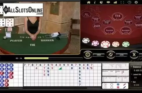 Game Screen. Baccarat Live Casino (Vivogaming) from Vivo Gaming