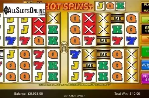 Win screen 5. Bar-X Hot Spins+ from Inspired Gaming
