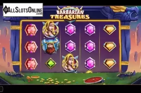 Reel Screen. Barbarian Treasures from Cayetano Gaming
