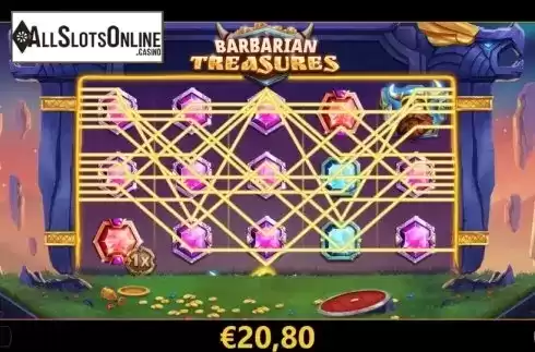 Win Screen 4. Barbarian Treasures from Cayetano Gaming