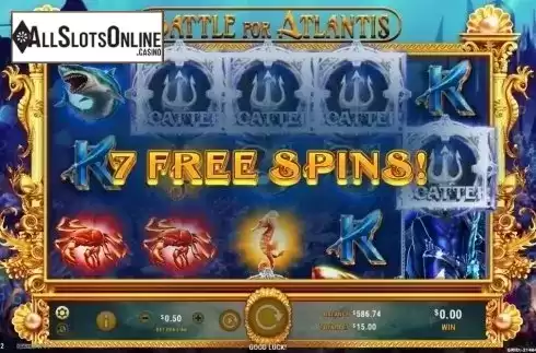 Free Spins 1. Battle for Atlantis from GameArt
