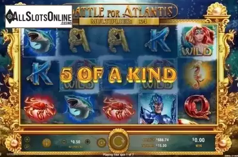 Free Spins 2. Battle for Atlantis from GameArt