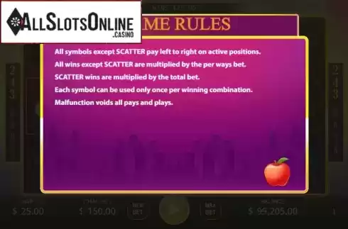 Rules. Big Apple (KA Gaming) from KA Gaming