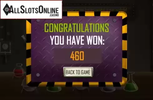 Win Screen 3. Bingo Mad Scientist from Caleta Gaming