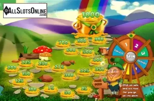 Spin Wheel Screen. Bingo Shamrock Ball from Caleta Gaming