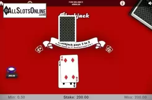 Game Screen 2. Blackjack (1X2gaming) from 1X2gaming