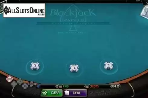 Game Screen 1. Blackjack (MultiSlot) from MultiSlot