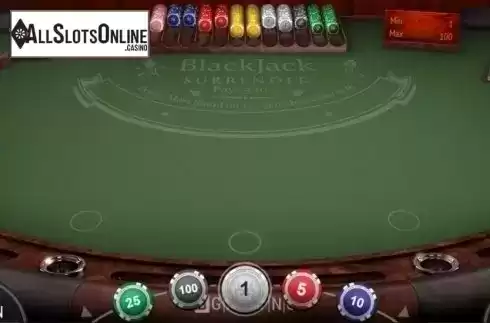 Game Screen 1. Blackjack Surrender (BGaming) from BGAMING