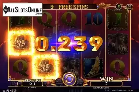 Free Spins 3. Book Of Demi Gods 2 from Spinomenal